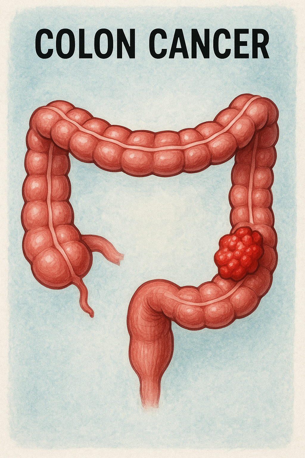 Advanced colorectal cancer surgical procedure